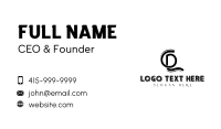 Stylish Monogram Letter CDL Business Card Design