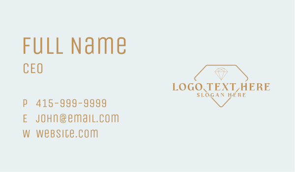 Luxury Diamond Business Business Card Design Image Preview