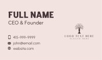 Female Wellness Tree Business Card Image Preview