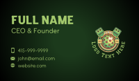 Colorful Pickleball Emblem Business Card Preview