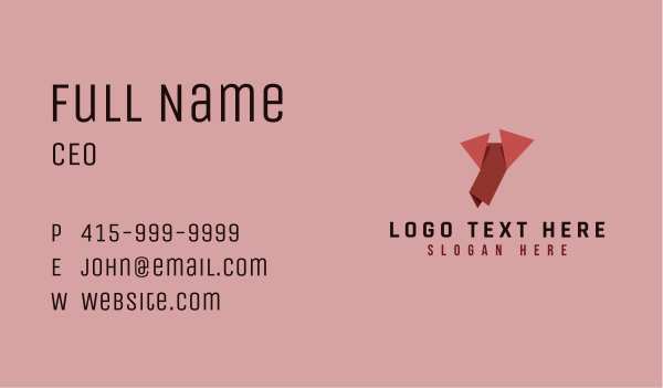 Paper Fold Origami Business Card Design Image Preview