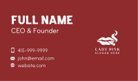 Smoking Lady Lips Business Card Image Preview
