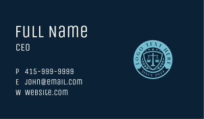Graduate Law School Business Card Image Preview