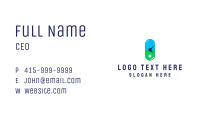 Pharmacy Capsule Clock  Business Card Image Preview