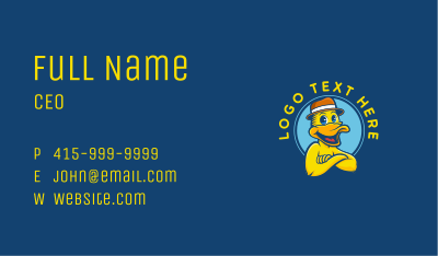 Duck Game Avatar Business Card Image Preview