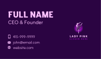 Dancing Lady Ballerina Business Card Image Preview