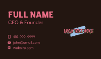 Chic Graffiti Wordmark Business Card Image Preview