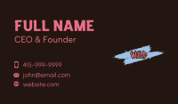 Chic Graffiti Wordmark Business Card Image Preview