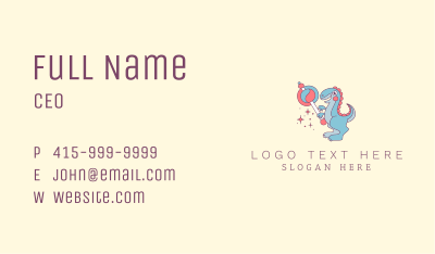Lollipop Dinosaur Toy Business Card Image Preview