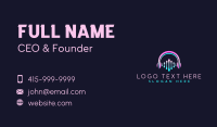 Headphone Audio Sound Business Card Preview