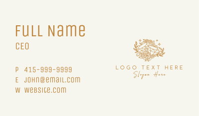 Luxury Gold Diamond  Business Card Image Preview