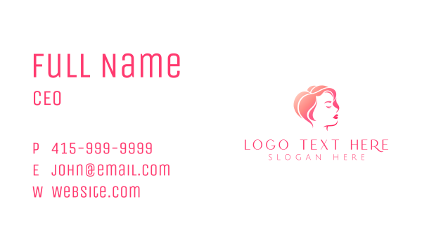 Woman Hair Beauty  Business Card Design Image Preview