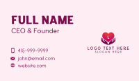 Caring Heart Hand  Business Card Image Preview