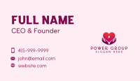 Caring Heart Hand  Business Card Image Preview