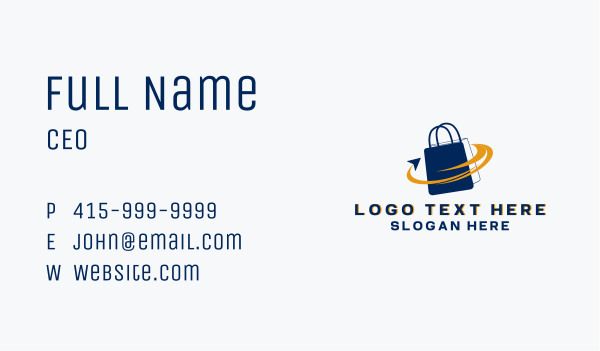 Online Shopping Express Business Card Design Image Preview