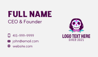 Colorful Calavera Skull Business Card Image Preview