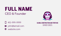 Colorful Calavera Skull Business Card Image Preview