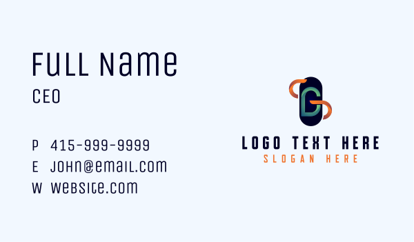 Modern Technology Letter G Business Card Design Image Preview