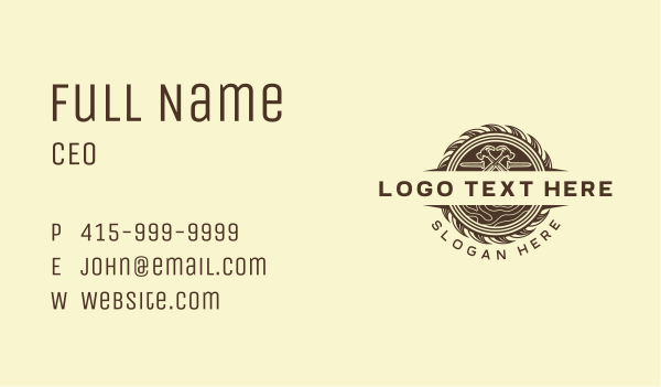 Hammer Nail Woodwork Business Card Design Image Preview
