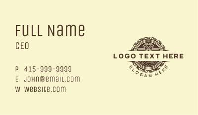 Hammer Nail Woodwork Business Card Image Preview