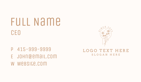 Floral Event Styling  Business Card Design Image Preview