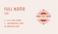 Red Circular Saw Tool Business Card Image Preview