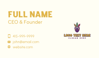 Mardi Gras Entertainment Mask Business Card Preview