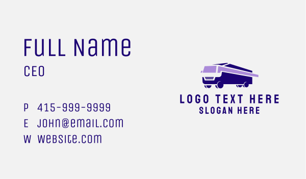 Fast Trucking Logistics Business Card Design Image Preview