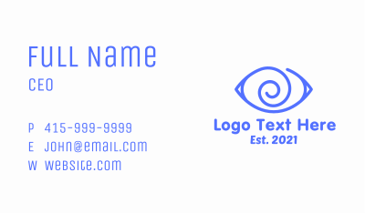 Hypnotic Eye  Business Card