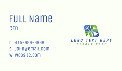 Clean Sanitation Housekeeping Business Card Image Preview