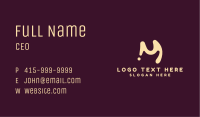 Creative Agency Letter M Business Card Image Preview