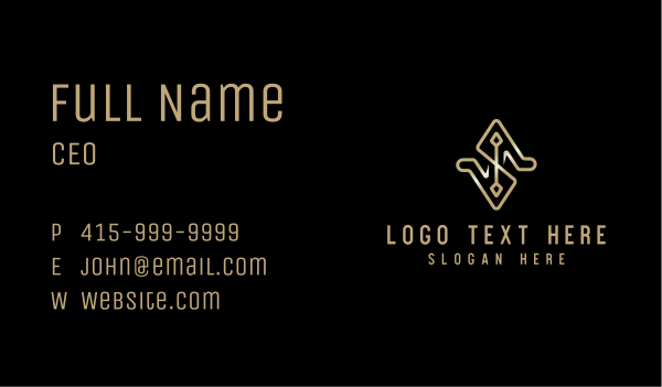 Gold Luxury Boutique Business Card Design Image Preview