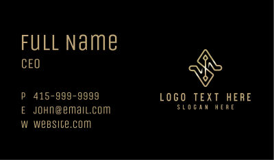 Gold Luxury Boutique Business Card Image Preview