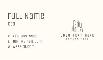 Architect Structure Builder  Business Card Image Preview