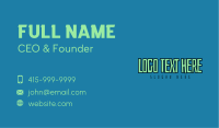 Quirky Outlined Wordmark Business Card Design