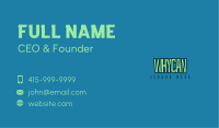 Quirky Outlined Wordmark Business Card Image Preview