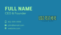 Quirky Outlined Wordmark Business Card Image Preview