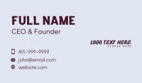 Retro Enterprise Wordmark Business Card Image Preview