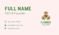 Organic Heart Leaf Decoration Business Card Image Preview