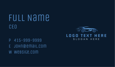 Automotive Car Racer Business Card Image Preview