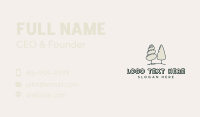 Tree Planting Garden Business Card Preview