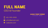 Startup Clothing Business Business Card Preview