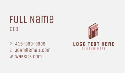 Book Store Shop Business Card Image Preview