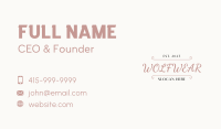 Generic Script Wordmark Business Card Image Preview