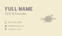 Heart Brush Wordmark Business Card Preview