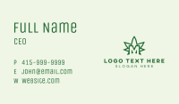 Marijuana Letter M Business Card Image Preview