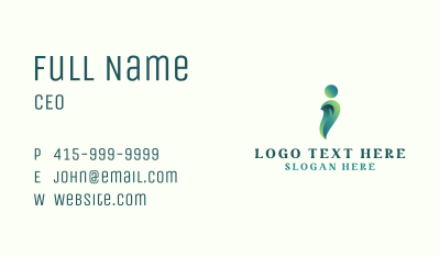 Eco Friendly Organic Leaf Business Card Image Preview
