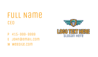 Skull Beret Automotive Business Card Image Preview