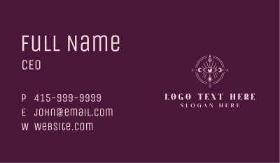 Holistic Eye Moon Business Card Image Preview