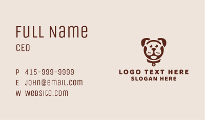 Veterinary Pet Dog Business Card Image Preview